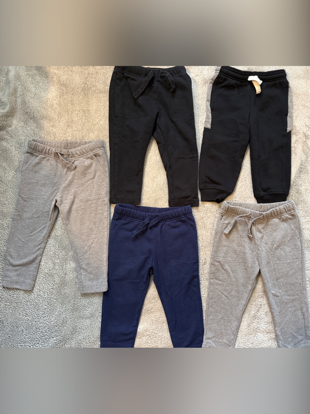 Kids' OshKosh Knit Joggers - Gray, Navy, Black